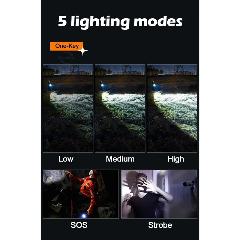 Linterna  multifuncional  de alta potencia
